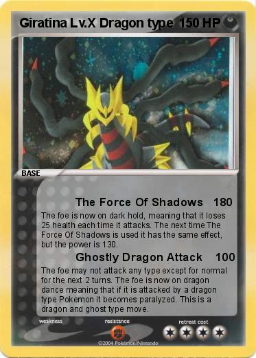 Pokemon Giratina Lv.X Dragon type