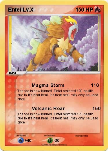 Pokemon Entei Lv.X