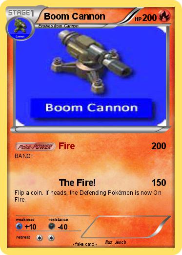 Pokemon Boom Cannon