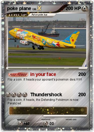 Pokemon poke plane