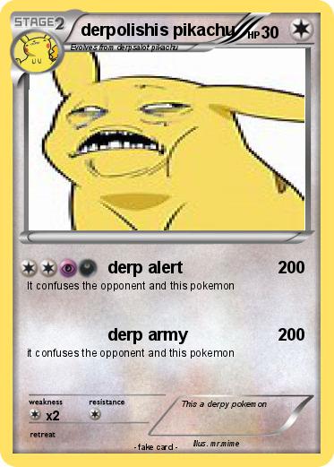 Pokemon derpolishis pikachu