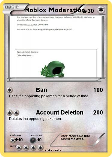 Pokemon Roblox Moderation