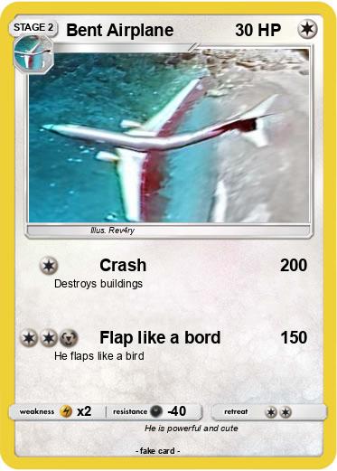 Pokemon Bent Airplane