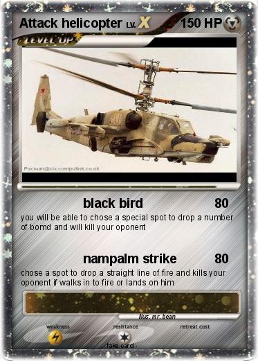 Pokemon Attack helicopter