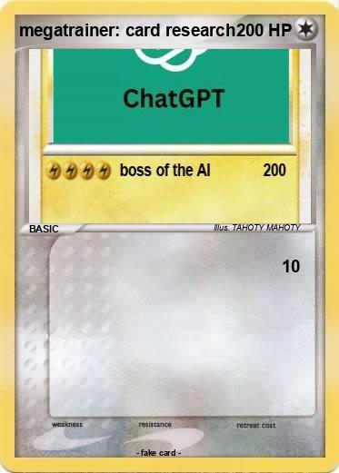 Pokemon megatrainer: card research