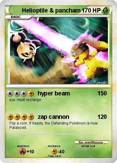 Pokemon Helioptile & pancham