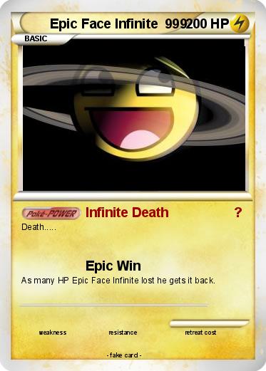 Pokemon Epic Face Infinite  999