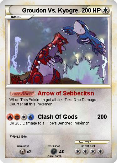 Pokemon Groudon Vs. Kyogre