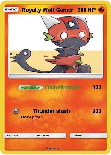 Pokemon Royalty Wolf Gamer