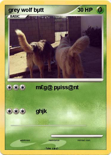 Pokemon grey wolf bµtt