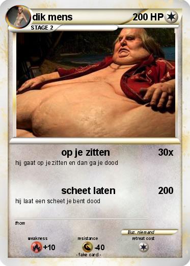 Pokemon dik mens