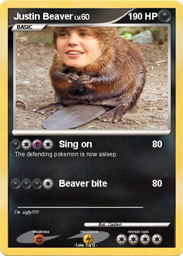 Pokemon Justin Beaver