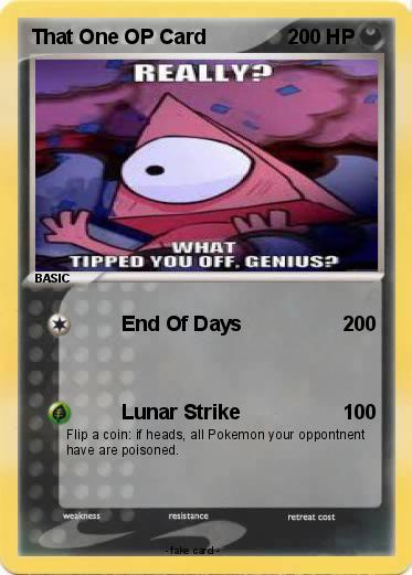 Pokemon That One OP Card