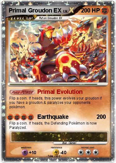 Pokemon Primal Groudon EX