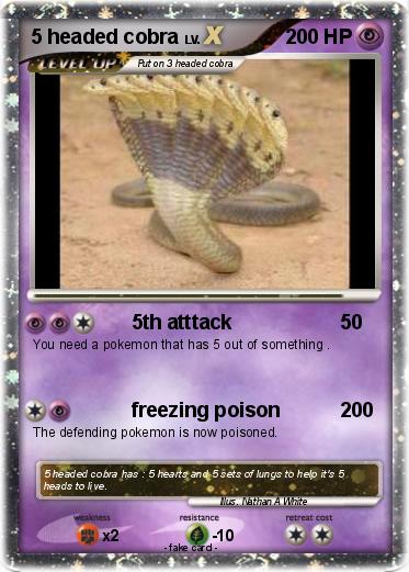 Pokemon 5 headed cobra