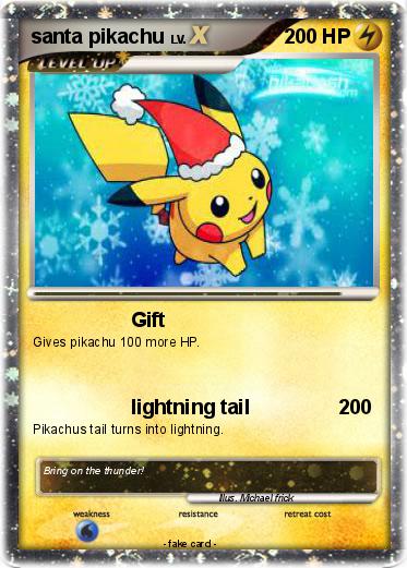 Pokemon santa pikachu