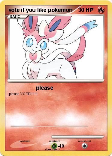 Pokemon vote if you like pokemon