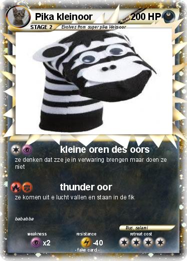 Pokemon Pika kleinoor