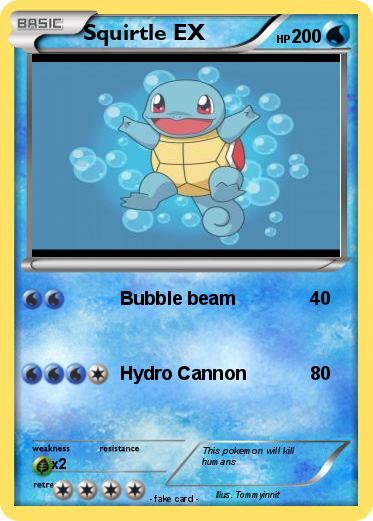 Pokemon Squirtle EX