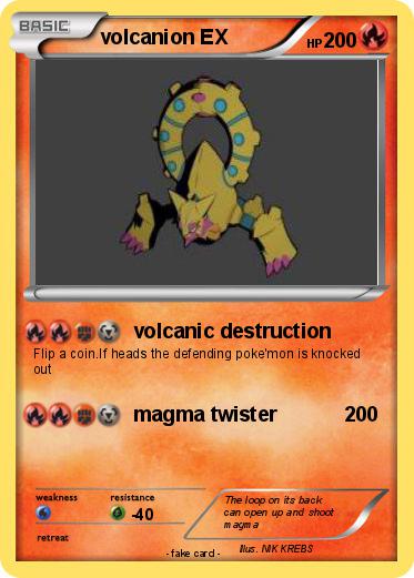 Pokemon volcanion EX