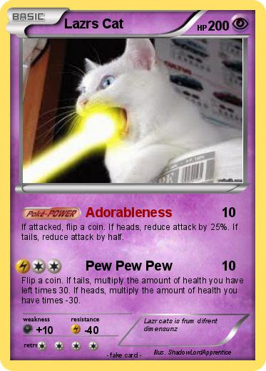 Pokemon Lazrs Cat