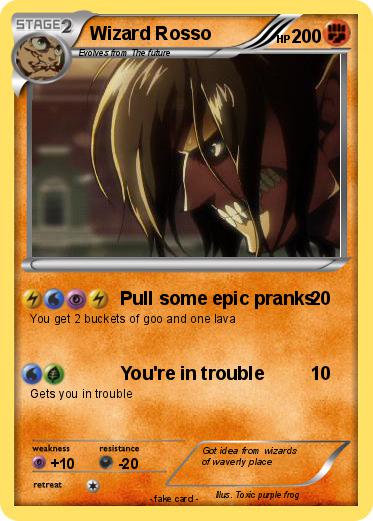 Pokemon Wizard Rosso