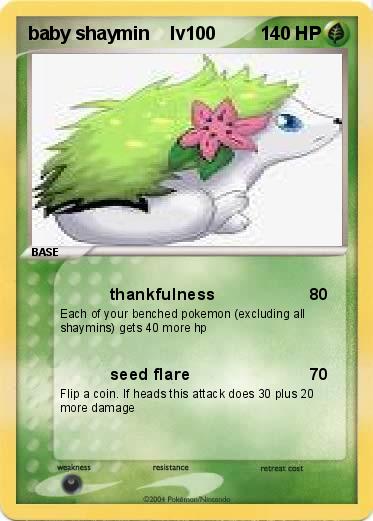 Pokemon baby shaymin    lv100