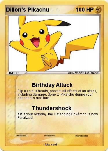 Pokemon Dillon's Pikachu