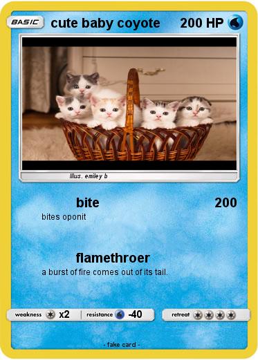 Pokemon cute baby coyote