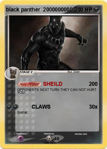 Pokemon black panther  2000000000