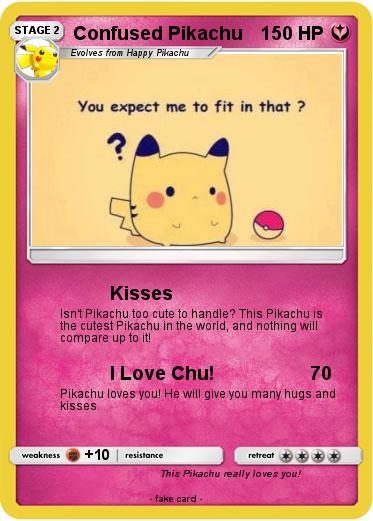 Pokemon Confused Pikachu