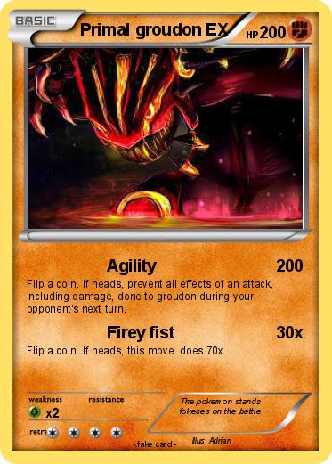 Pokemon Primal groudon EX