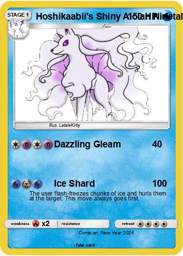 Pokemon Hoshikaabii's Shiny Alolan Ninetales