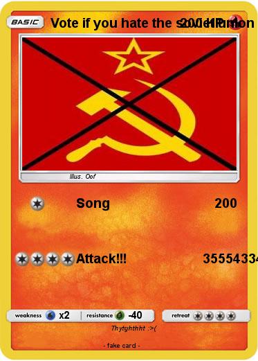 Pokemon Vote if you hate the soviet union