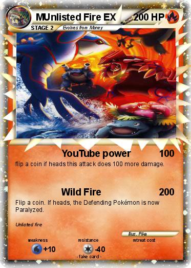 Pokemon MUnlisted Fire EX