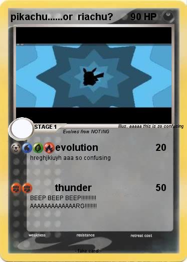 Pokemon pikachu......or  riachu?