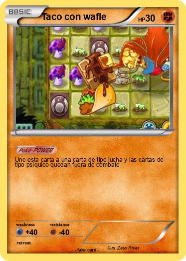 Pokemon Taco con wafle