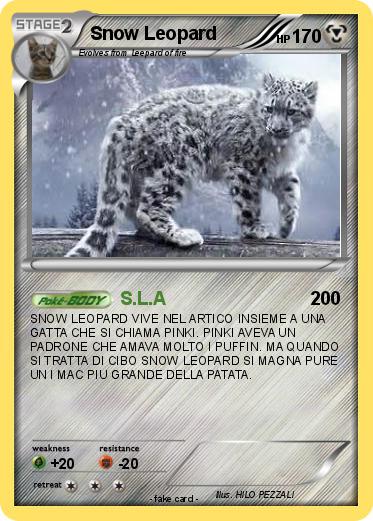 Pokemon Snow Leopard