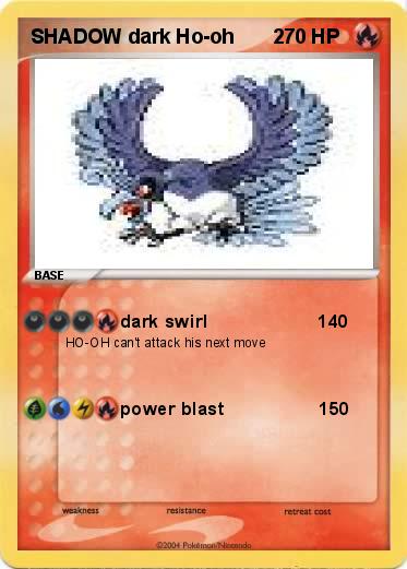 Pokemon SHADOW dark Ho-oh       2