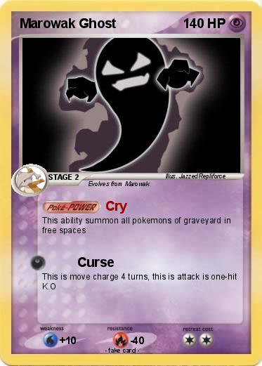 Pokemon Marowak Ghost