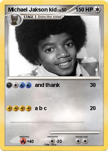 Pokemon Michael Jakson kid
