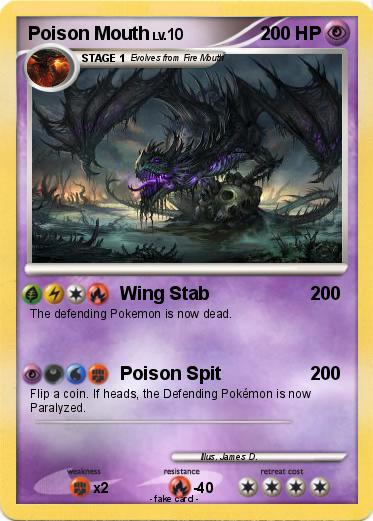Pokemon Poison Mouth
