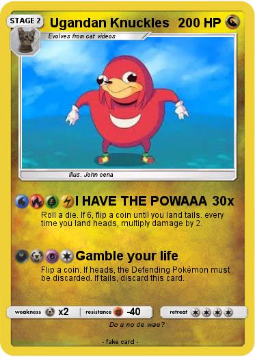 Pokemon Ugandan Knuckles