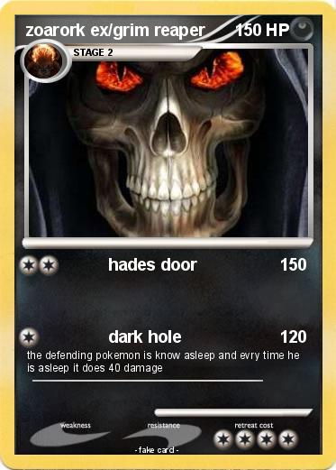 Pokemon zoarork ex/grim reaper