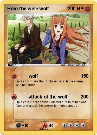 Pokemon Holo the wise wolf