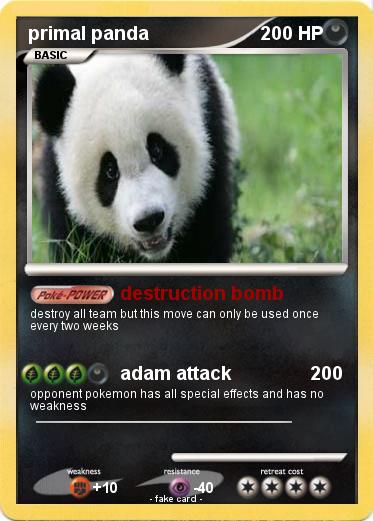 Pokemon primal panda