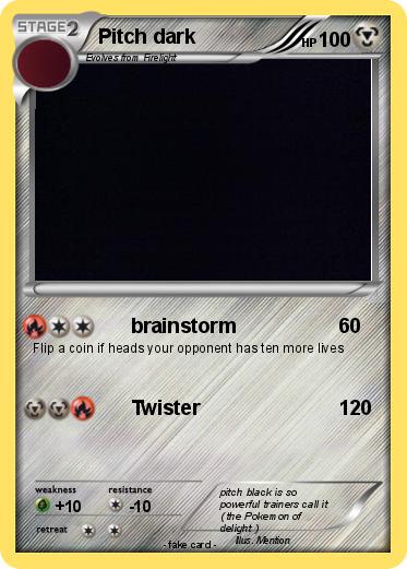 Pokemon Pitch dark