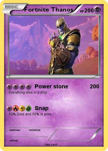 Pokemon Fortnite Thanos