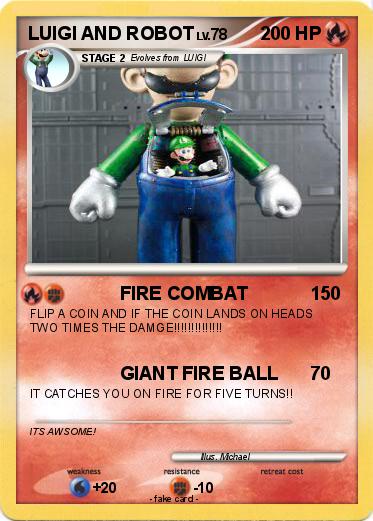 Pokemon LUIGI AND ROBOT Pokemon LUIGI AND ROBOT