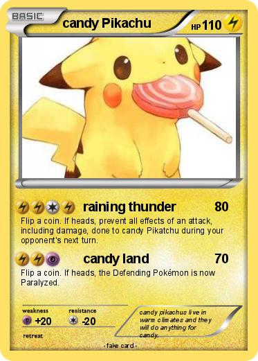 Pokemon candy Pikachu